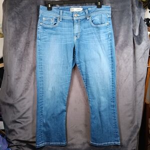 BKE Mens Blue Boot Cut Jeans Waist 30